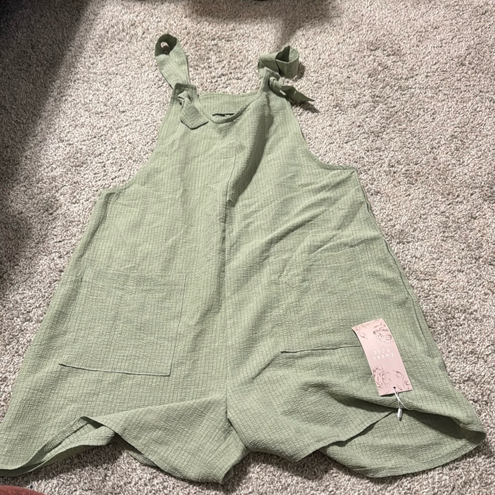 Green overall/romper